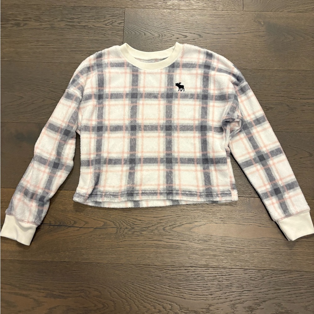 Abercrombie girls warm fleece pyjama top sz 13/14 NWT ret $69